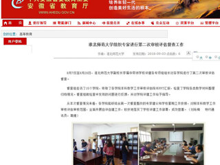 【安徽教育网】永利yl23411官网组织专家进行第二次审核评估督查工作