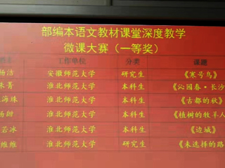永利官网文学院学生在部编本语文教材课堂深度教学微课比赛中斩获佳绩