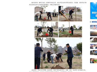 中国网：永利yl23411官网师生齐植树，校园添新绿