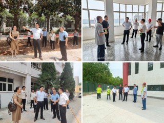 校党委书记毕明福检查暑期维修改造项目